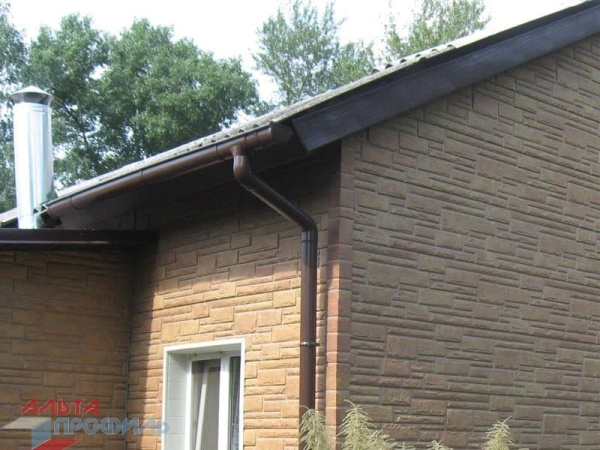 Воронка ПВХ Стандарт Альта Профиль, D74 мм, коричневый