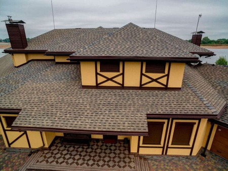 Гибкая черепица Shinglas Джаз, индиго, 2 м2/упак