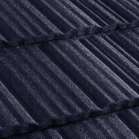 Композитная черепица Метротайл (Metrotile) серия MetroShake II, цвет темно-синий, 1330х410 мм