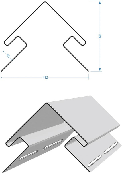 Внешний угол Docke PREMIUM, 3000 мм, персик