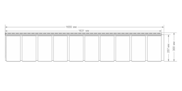 Фасадная панель Я-Фасад Grand Line Сибирская дранка, железо