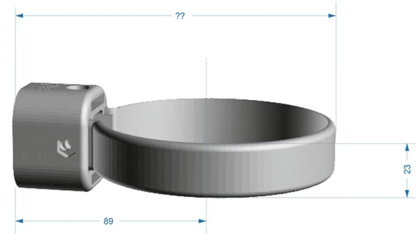 Хомут универсальный Docke LUX цвет графит (RAL 7024)