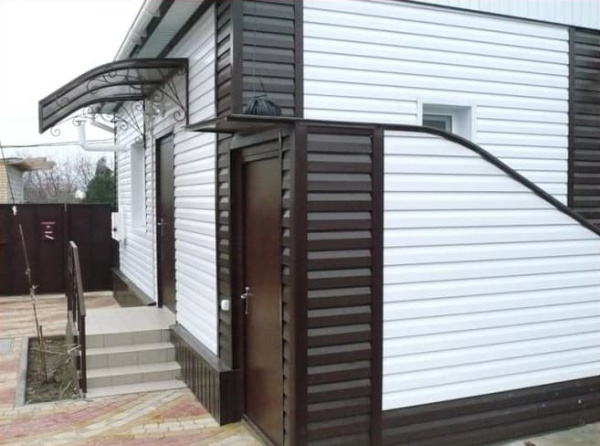 Металлический сайдинг Гранд Лайн / Grand Line профиль Корабельная доска, PurLite Matt 0.5, цвет Ral 7024 (мокрый асфальт)