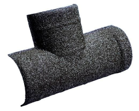 T-образный конек 205 Gerard полукруглый, пластик, 515 мм, dark silver (481)