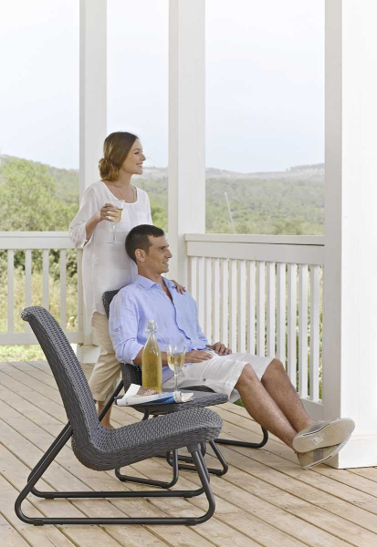 Набор для балкона Rio patio set Keter (Кетер), цвет графит