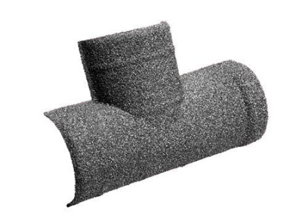 Т-образный полукруглый коньковый элемент Метротайл (Metrotile), цвет серый, 450х175 мм