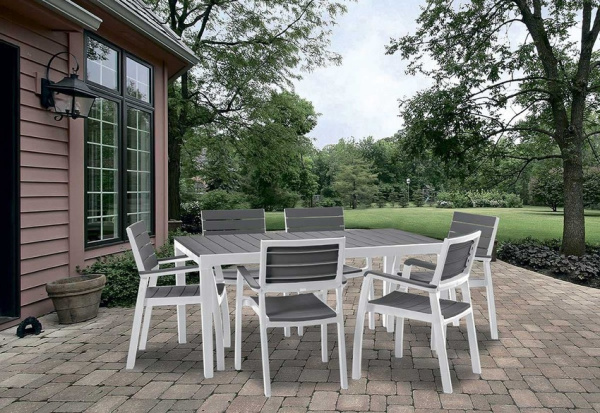 Стул Harmony armchair Keter (Кетер), цвет белый-капучино