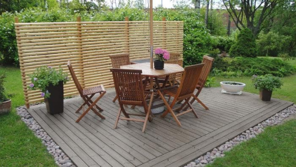 Terrace Oil 2 в 1 защитное масло-воск для террас и садовой мебели 18 л, цвет серый