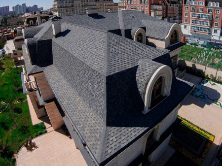 Гибкая черепица Shinglas Джаз, индиго, 2 м2/упак