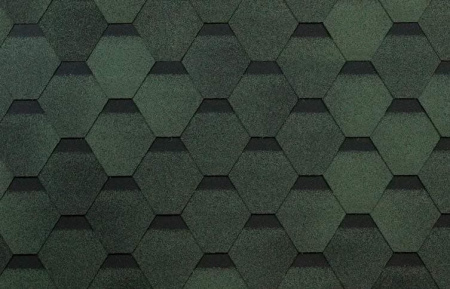 Гибкая черепица Shinglas Оптима, зеленый, 3 м2/упак