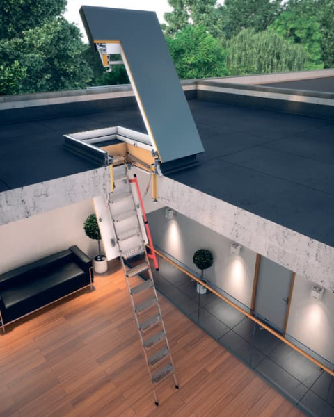 Люк DRL для плоской крыши Fakro / Факро утепленный, размер 70х140