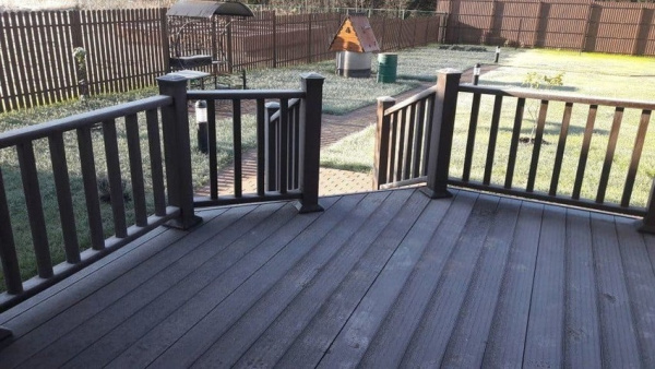 Террасная доска UnoDeck Ultra (пустотелая, шовная), 4000x150x24 мм, венге