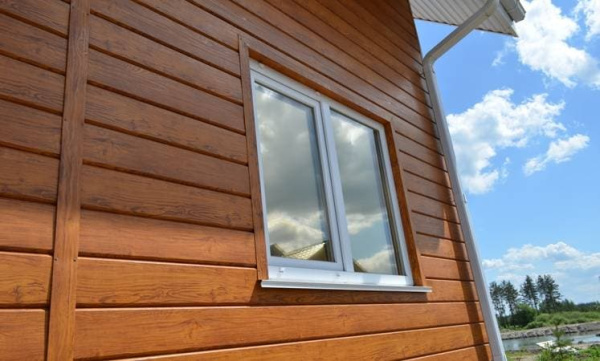 Металлический сайдинг Гранд Лайн / Grand Line профиль ЭкоБрус, Quarzit 0.5, цвет Cuprum Steel (медь)