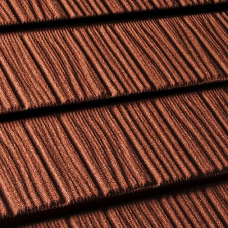 Композитная черепица Gerard Shake, 1250x371мм, rosso