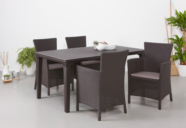 Кресло Iowa Allibert (Аллиберт), цвет коричневый