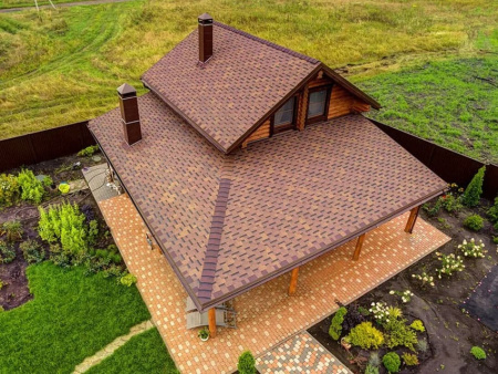 Гибкая черепица Shinglas Ультра Фокстрот, дуб, 3 м2/упак