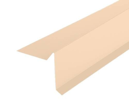 Торцевая планка (ветровая) 2000 мм РЕ Ral 1015 (слоновая кость)