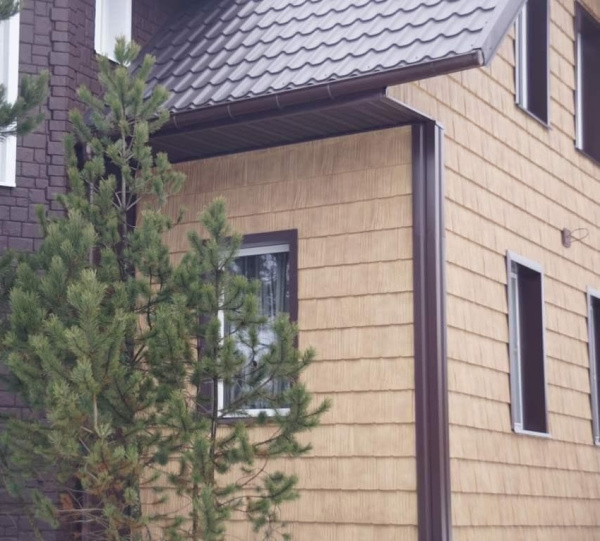 Фасадная панель Я-Фасад Grand Line Сибирская дранка, железо