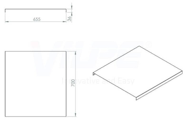 Дополнительный лист окантовки №1 Vilpe (Вилпе), коричневый