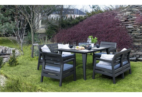 Дачная мебель Delano with Lima table 160 Allibert (Аллиберт), цвет капучино