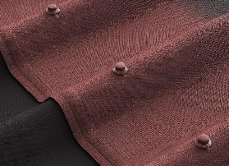 Черепица Ондулин 3.3 мм, красный