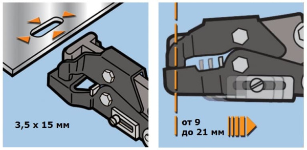 Просекатель овальных отверстий 3,5х15мм EDMA
