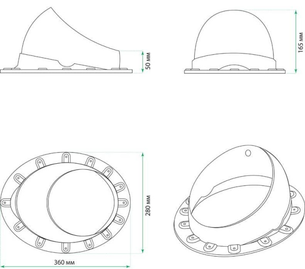 Проходной элемент Base-VT Seam 125/150 Krovent (Кровент) для мягкой и фальцевой кровли, красный