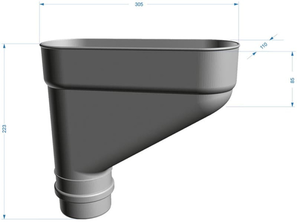 Коллектор Docke LUX цвет шоколад (Ral 8019)