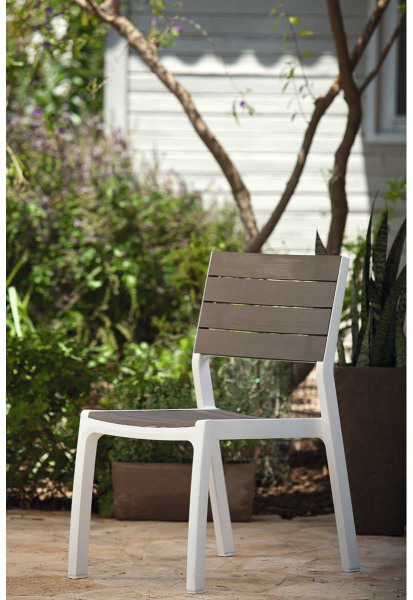 Стул Harmony Keter (Кетер), цвет белый-светло-серый